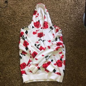 Rose print jacket